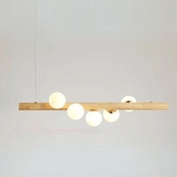Jardioui 5 Lumières Lustre Chic et Moderne à Boules Suspendues
