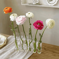 Jardioui 6 Tubes Set de Vase Floral Élégance