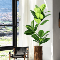Jardioui A Grande Plante Artificielle Ficus Tropical
