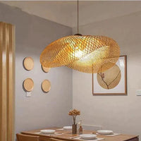 Jardioui A Suspension Luminaire Design en Rotin Charmant