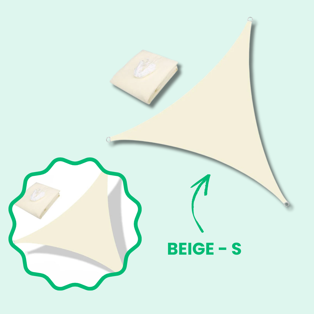 Jardioui Beige / S (3x3x3m) Voile d'Ombrage Triangulaire Imperméable