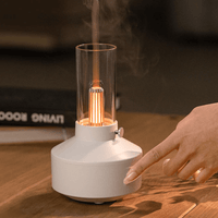 Jardioui Blanc Diffuseur d'Arômes Lumineux Rétro Élégant
