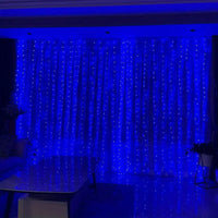 Jardioui Bleu Guirlande Lumineuse Premium pour Rideaux