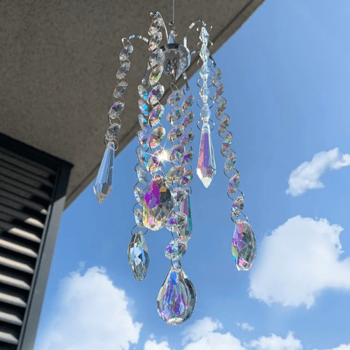 Carillons attrape-soleil en cristal