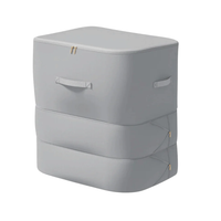 Jardioui Gris / L (52x42x60ccm) Sac Rangement Max Volume Compact