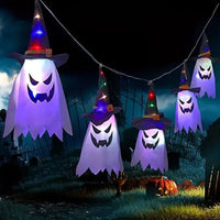 Guirlandes Lumineuses à LED en forme de fantôme (Lot de 4 + 1 offerte)