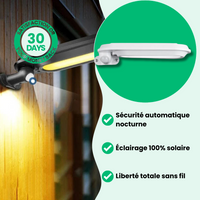 Lampadaire Solaire Détecteur de Mouvement Puissant