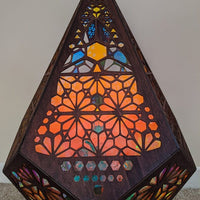 Lampe Bohémienne artisanale en bois