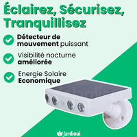 Lampe murale solaire Puissante à détecteur de mouvements