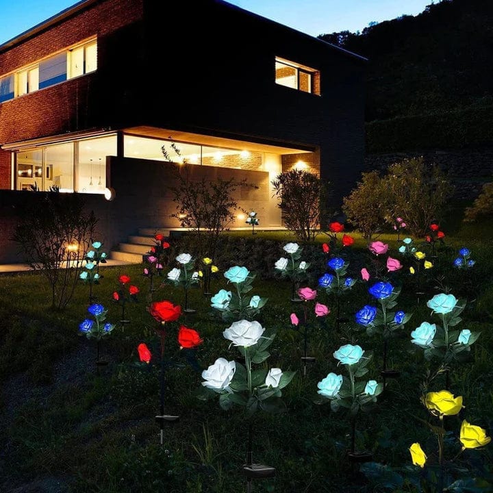 Lampe Solaire "Bouquet de Roses" Originale