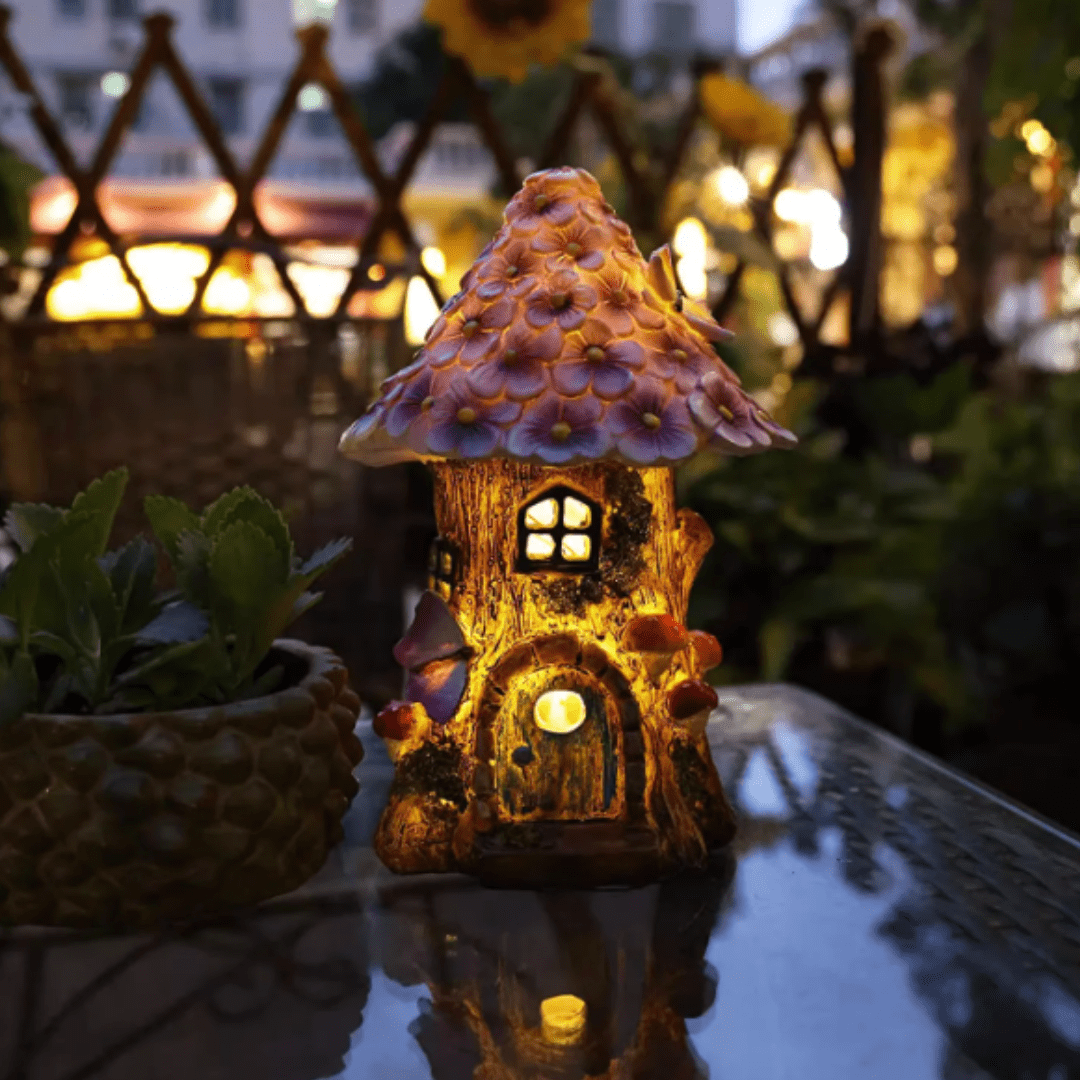 Lampe Solaire de Jardin Maisonnette des Fées
