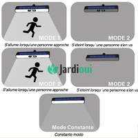 Lampe Solaire Puissante à Détecteur de Mouvements