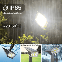 Lampes Solaires LED d'Extérieur Étanches Design Élégant