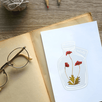 Marque-pages Transparents Floraux Artistiques (Lot de 20 + 10 Offerts)