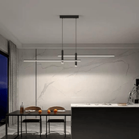 Lustre Minimaliste Suspendu Noir Élégant