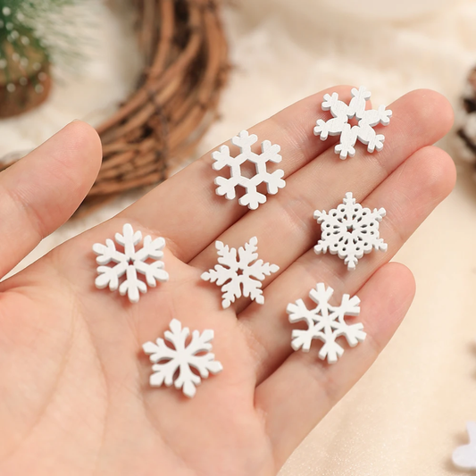 Mini Flocons de Neige Blancs Délicats