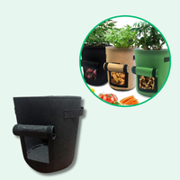 Jardioui 0 Noir / 2 Sacs (19.90 €/ pcs) Sac de Culture de Pommes de Terre Croissance