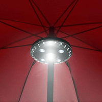 Jardioui Noir Lumière de Parasol Éco-Éclairante