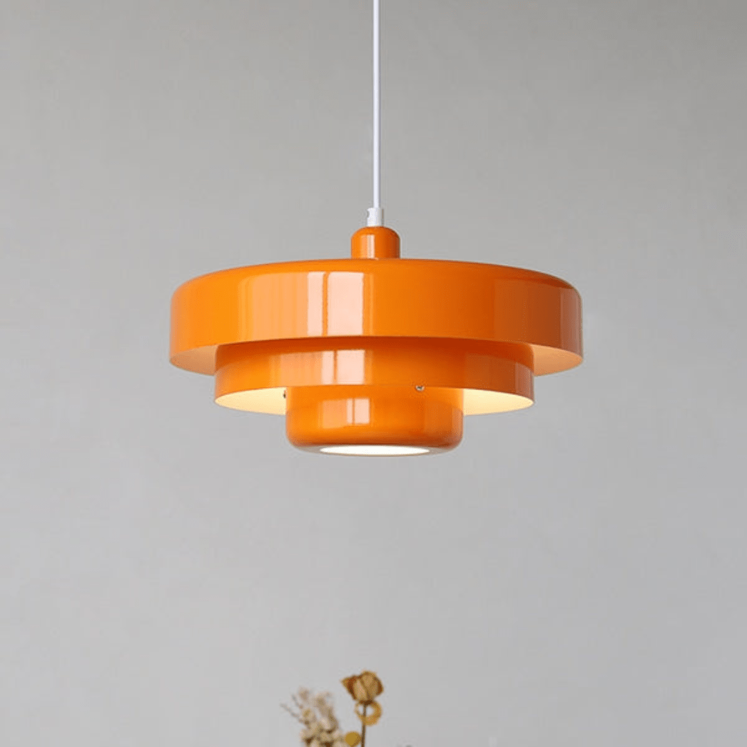 Jardioui Orange Plafonnier LED Vintage Sophistiqué