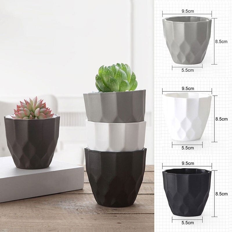 Petit Pot de Fleurs Arrondi
