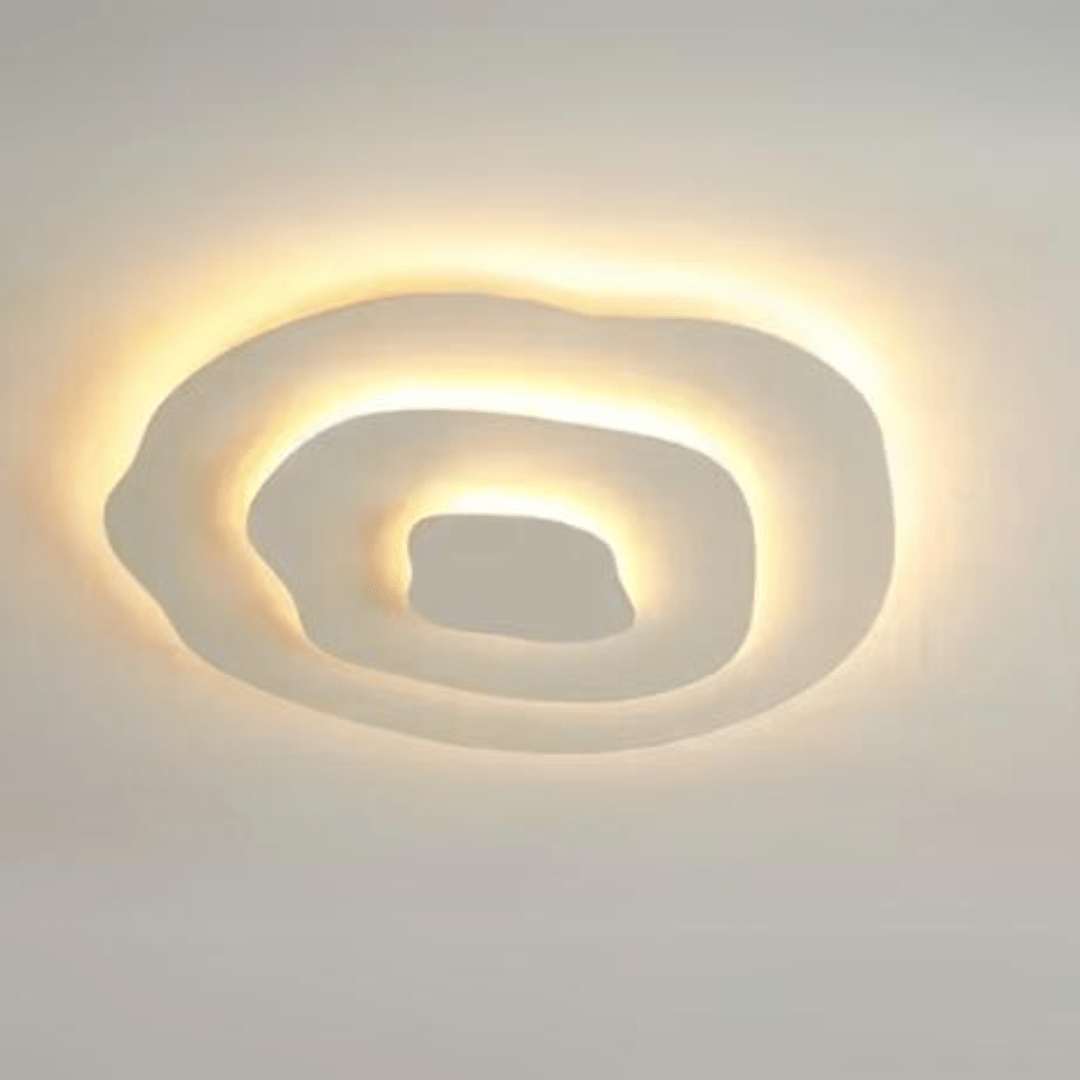 Plafonnier Blanc Spirale Moderne