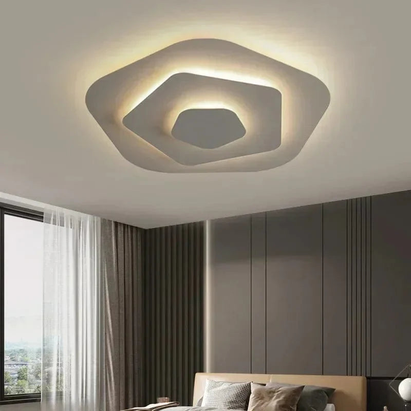 Plafonnier Blanc Spirale Raffiné
