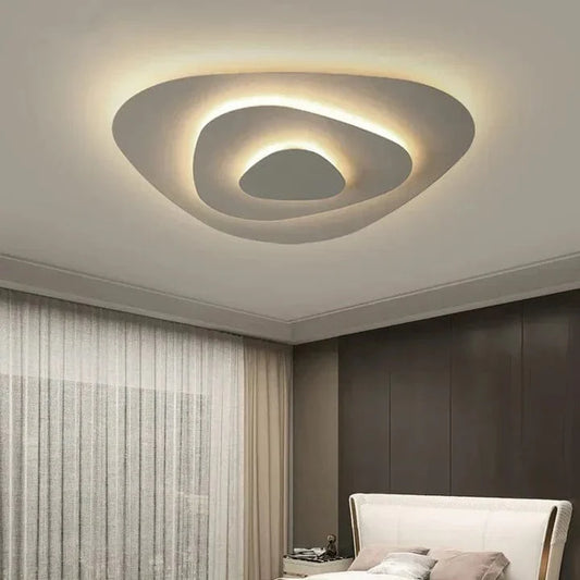 Plafonnier Blanc Spirale Sophistiqué