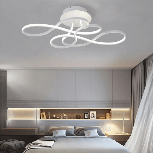 Plafonnier Design LED en Volutes Élégant