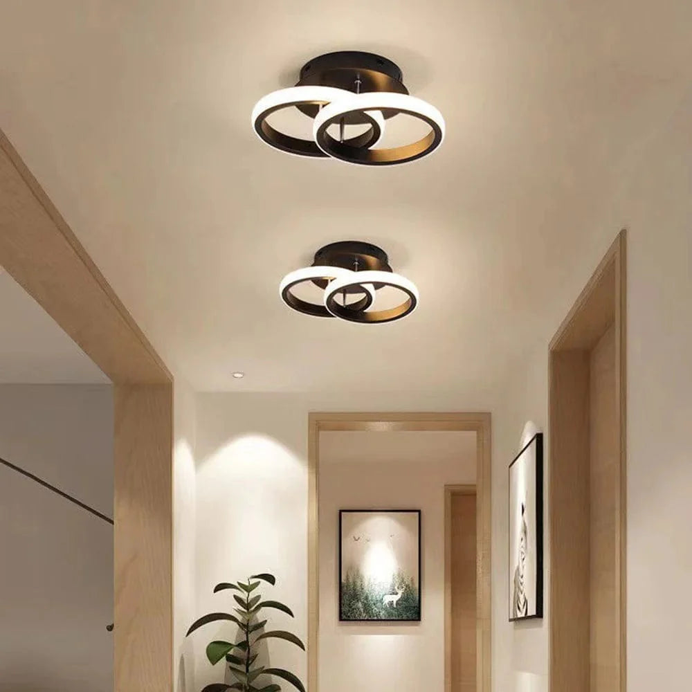 Plafonnier LED Design Circulaire Superposé