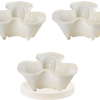 Pot en tour de fleur empilable (lot de 2 +1 Offert)