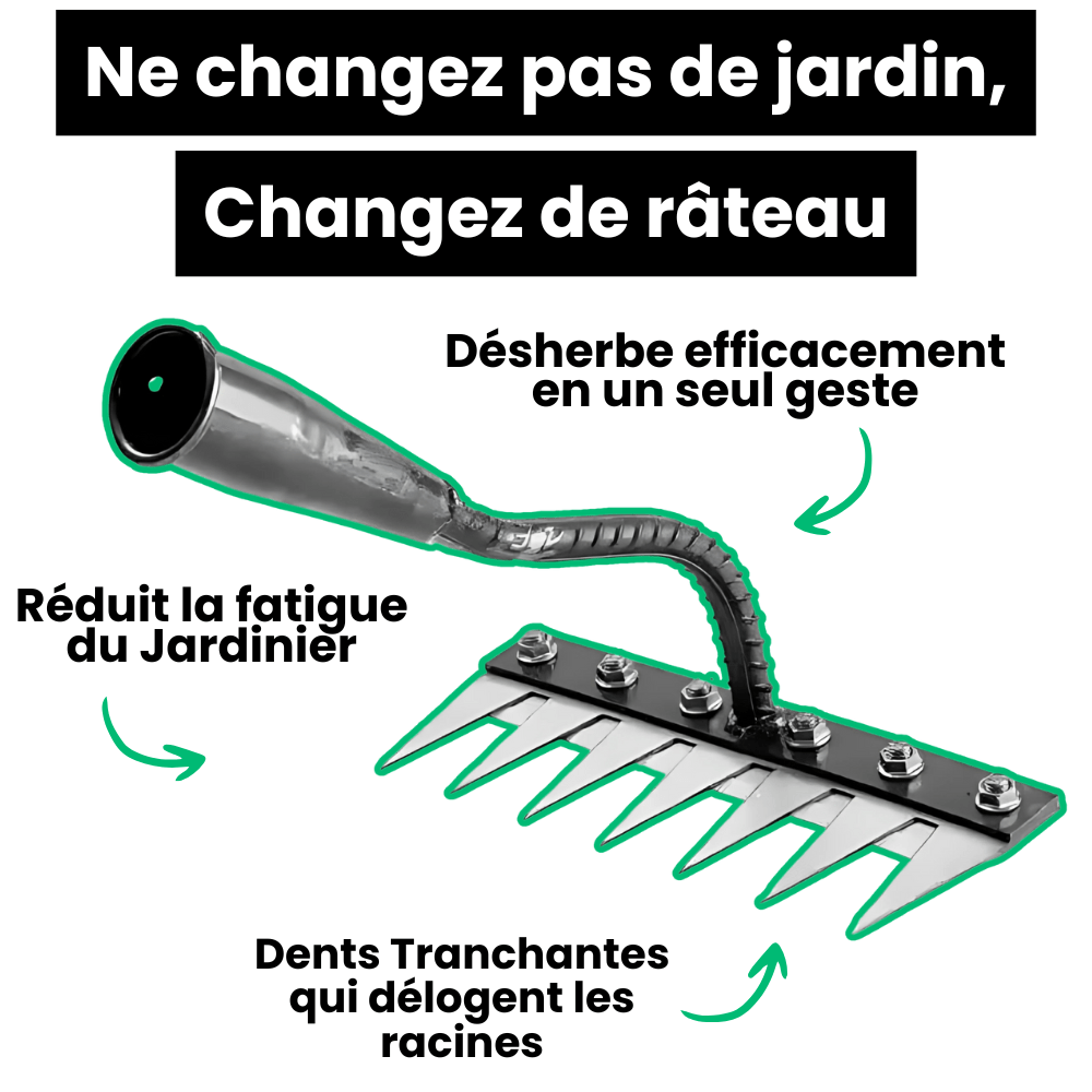 Râteau Désherbant Ultra-Efficace Renforcé