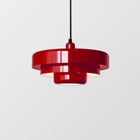 Jardioui Rouge Plafonnier LED Vintage Sophistiqué