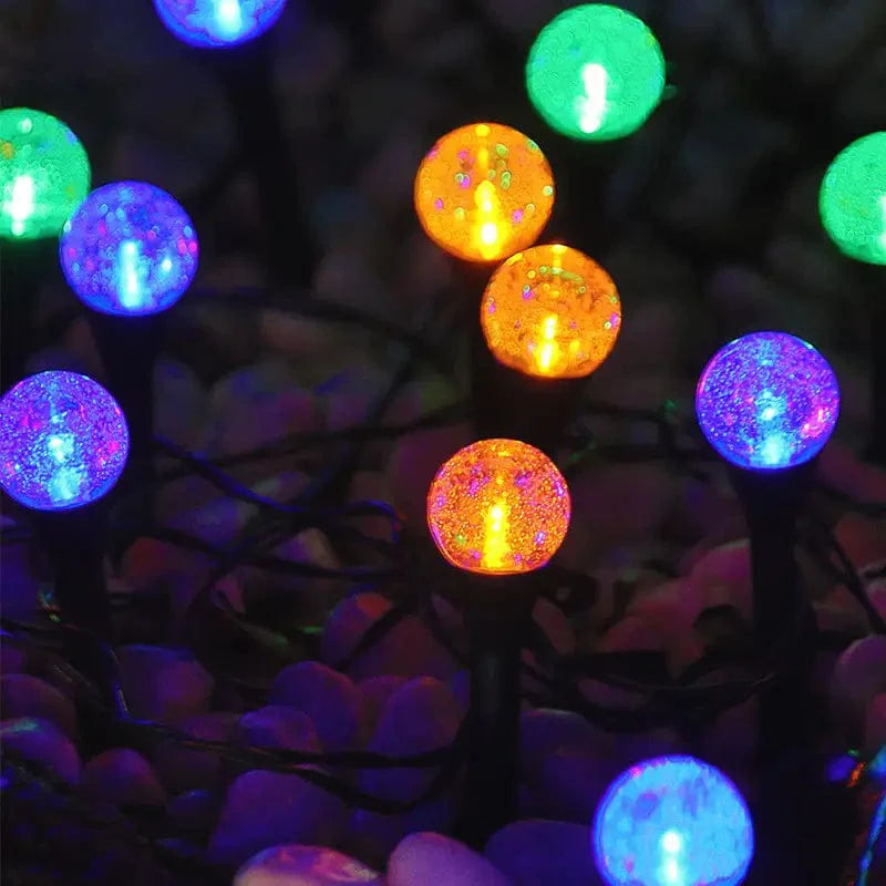 Boule Lumineuse Solaire Effet Bulle (Set de 10 Lampes)