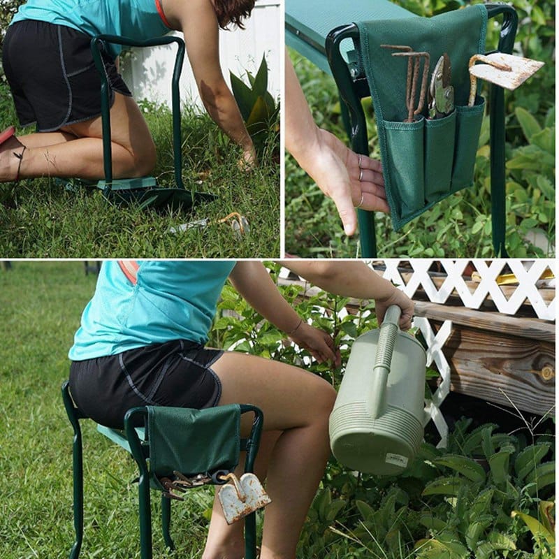 Tabouret Agenouilloir Pliable Multifonction (+Sac à Outils Offert)