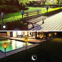 Torche Solaire Effet Flamme Premium