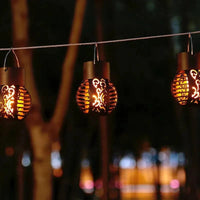 Lanterne Solaire Extérieur Suspendue Enchantée (Lot de 2 + 1 Offerte)