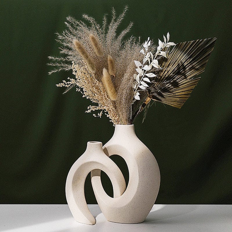 Duo de Vases Nordique en Céramique