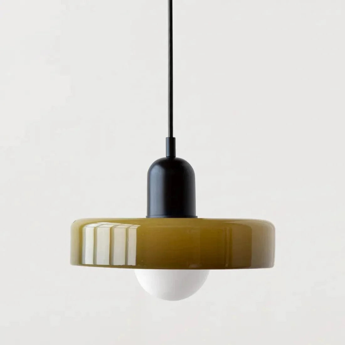 Jardioui Vert / Blanc froid Suspension Luminaire Vintage en Verre Élégante