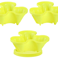 Jardioui Vert Pot de fleur empilable (lot de 3)