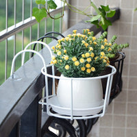 Jardioui XS (12 cm) / Blanc Porte-plante Suspendu Élégant pour Balcon (Lot de 2+1 Offert)