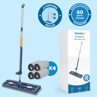 Cleanova | Balai serpillière rotatif avec technologie essorage intégré