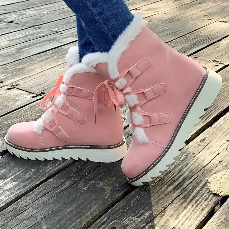 Bottes d’Hiver Fourrées Femme – Style Confort & Élégance