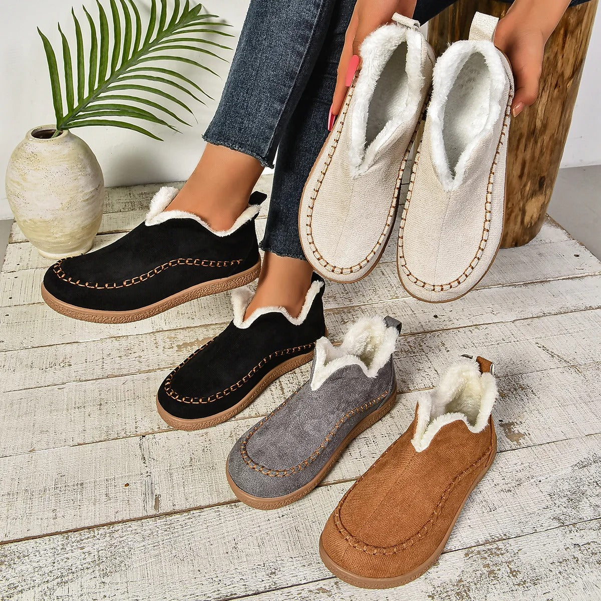 Bottines Hiver Doublées – Confort Absolu