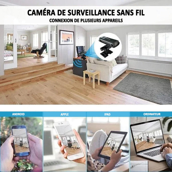 CamSafe™ – Caméra de Surveillance Sans Fil 1080p Vision Nocturne & Détection de Mouvement