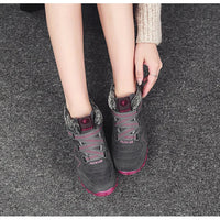 Bottines d'hiver en peluche chaudes pour femmes
