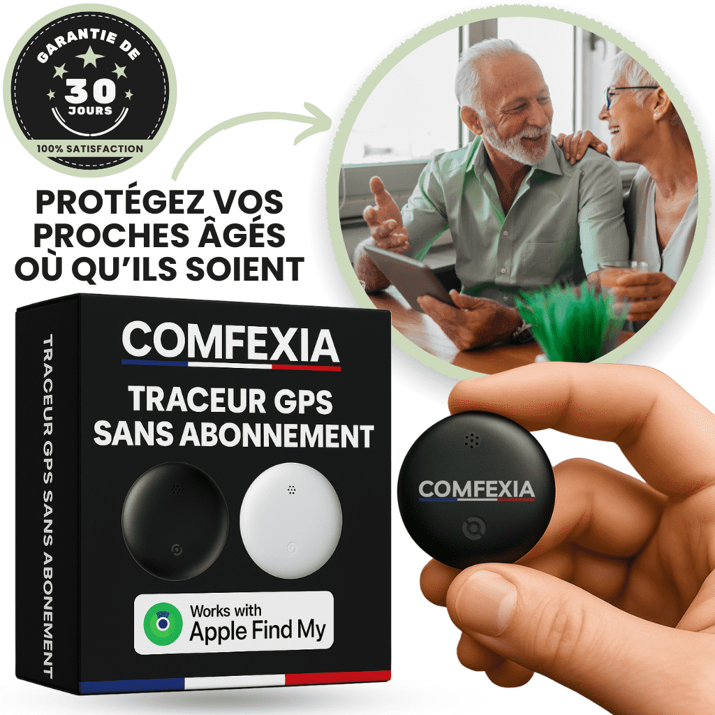 Comfexia™ – Traceur GPS Personne Sans Abonnement – Android & iOS Find My