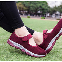 Espadrilles velcro décontractées et respirantes Pour femmes