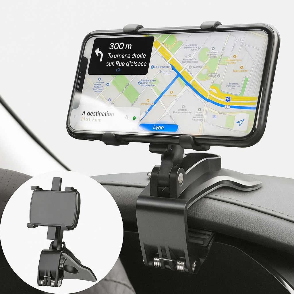 AutoClip – Support de téléphone pour tableau de bord