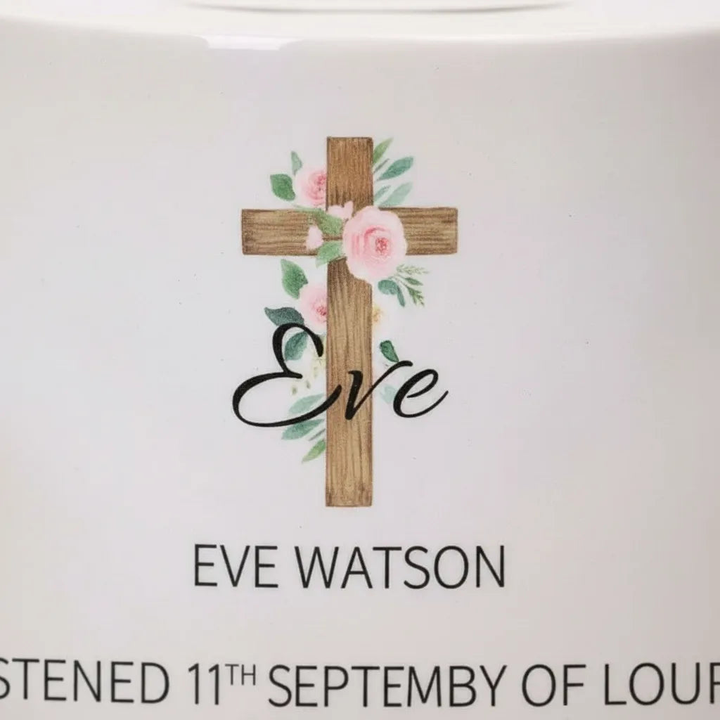 Tirelire Baptême Personnalisée