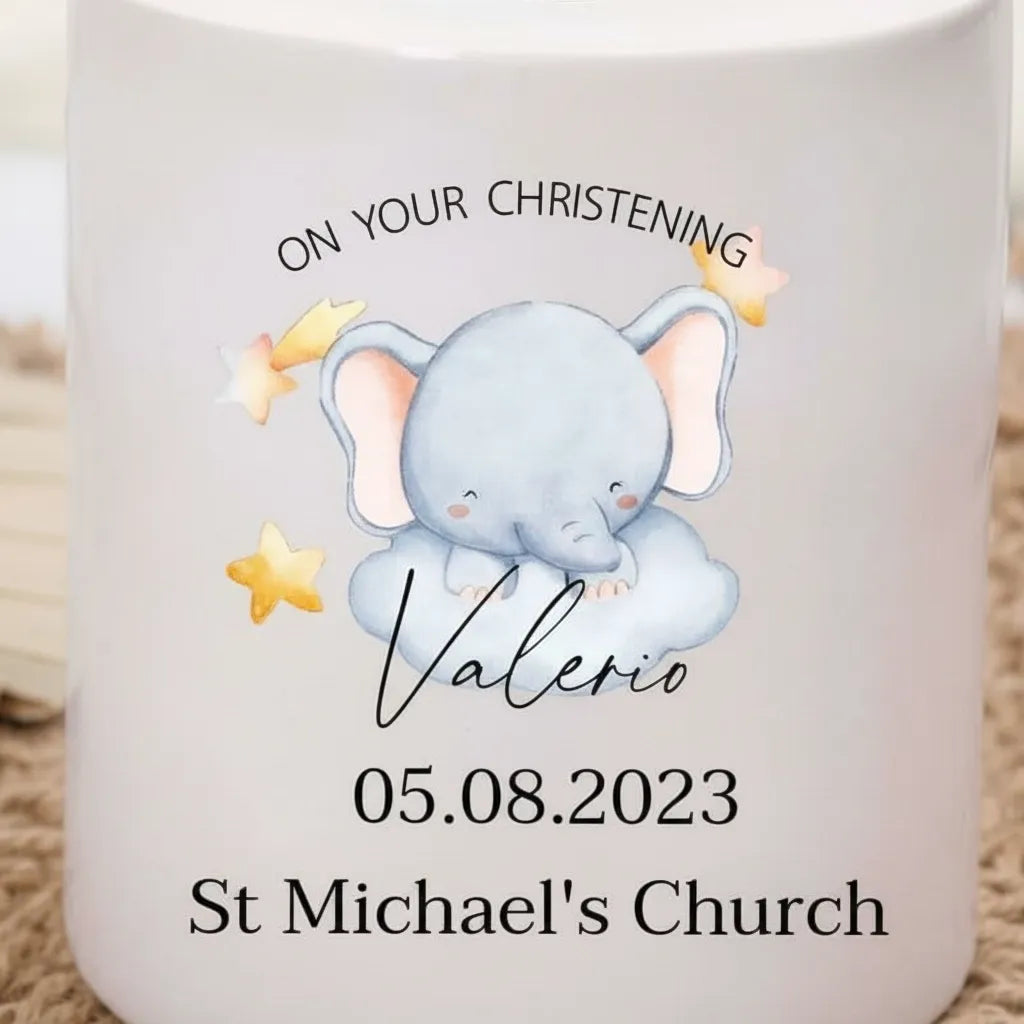 Tirelire Baptême Personnalisée
